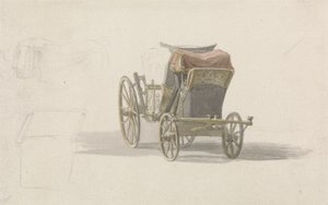 Coach with Royal Coat of Arms, c.1764 (tužka a w/c na papíře) od Paul Sandby