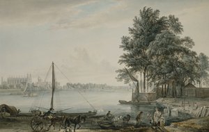 Pohled na Eton College z Temže, 1779 od Paul Sandby