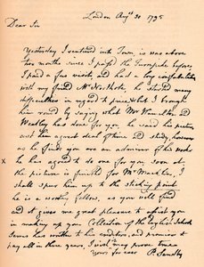 Dopis od Paula Sandbyho, 1795 1904 od Paul Sandby