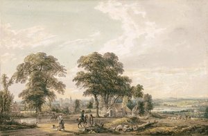 Blížíme se k Rochesteru a Medway od Paul Sandby