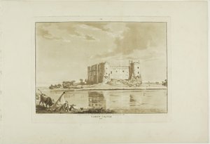 Hrad Carew, osmá deska z knihy Dvanáct pohledů na Wales od Paul Sandby