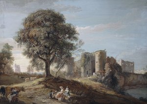 Hrad Chepstow, 90. léta 18. století od Paul Sandby