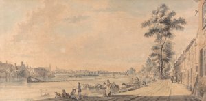 Eton College z jihu od Paul Sandby