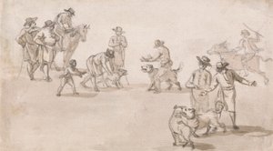 Skupina figurek: Dogfight od Paul Sandby