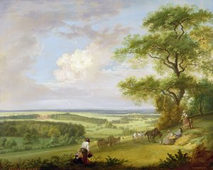 Hackwood Park, Hampshire (olej na plátně) od Paul Sandby