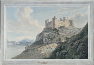 Hrad Harlech od Paul Sandby