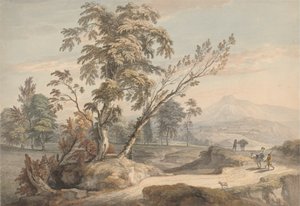 Italská krajina s cestovateli č. 2 od Paul Sandby