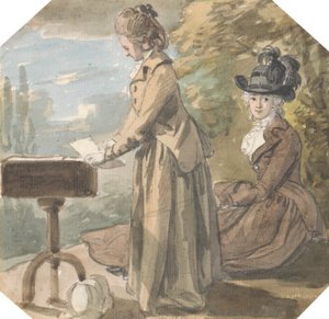 Lady Francis Scott a Lady Elliot od Paul Sandby