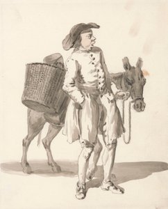 Londýn pláče: Chlapec s oslem od Paul Sandby