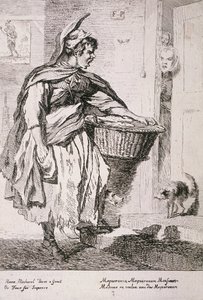 Prodejce makrel, Cries of London, 1760 od Paul Sandby