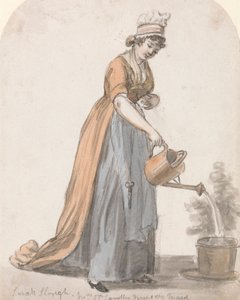 Sara Houghová, pokojská paní T. P. Sandbyové od Paul Sandby