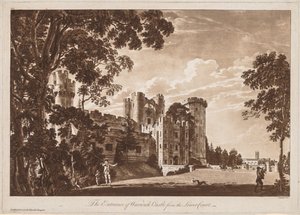 Pohledy na hrad Warwick: Vchod do hradu Warwick z Dolního nádvoří, 1776. od Paul Sandby