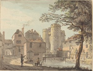 Západní brána v Canterbury od Paul Sandby