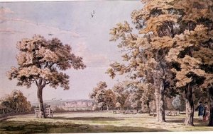 Hrad Windsor: z Velkého parku od Paul Sandby