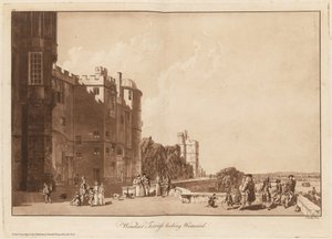 Windsor Terrass při pohledu na západ od Paul Sandby