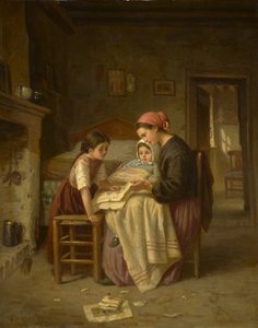 Nemocné dítě, kolem 1870-75