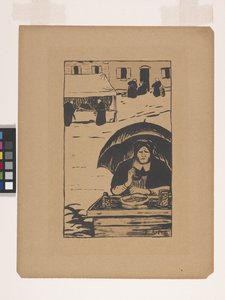 The Street Vendor (barevná litografie) od Paul Sérusier