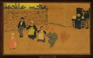 Bretonisches Paneel mit Kindern od Paul Sérusier
