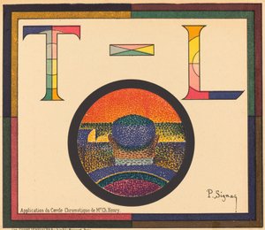 Aplikace chromatického kruhu pana Ch. Henryho od Paul Signac