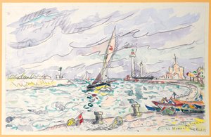 Ciboure, Saint-Jean-de-Luz, 1920 od Paul Signac