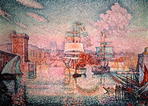 Vjezd do přístavu Marseille, 1911 od Paul Signac