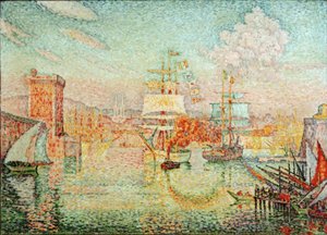 Vjezd do přístavu Marseille od Paul Signac