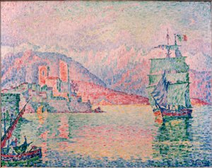 Přístav Antibes ve večerním světle od Paul Signac