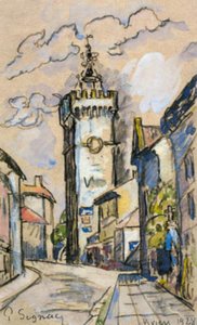 Zvonice ve Viviers od Paul Signac