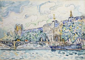 Palác Louvre, 1910 od Paul Signac