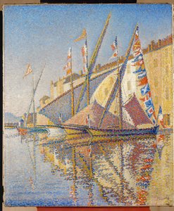 Přístav St. Tropez, Francie (olej na plátně) od Paul Signac