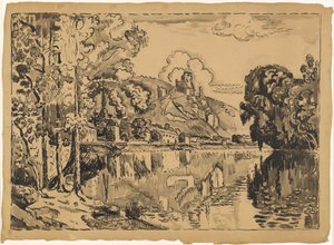 Les Andelys na letní ráno od Paul Signac