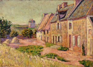 Saint-Briac, nádvoří v Hue City, 1885 od Paul Signac
