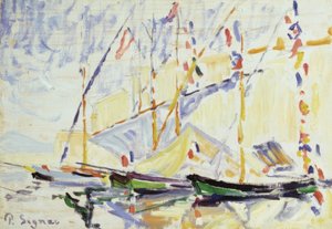 Saint Tropez. Umělec: PAUL SIGNAC. Muzeum: GALERIA COURTAULD / LONDRES / G. BRETAÑA od Paul Signac