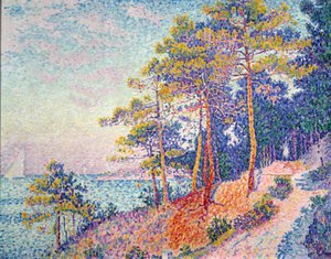 Saint Tropez říká celní stezka Malba Paula Signaca (1863-1935) 1905 Sun. 0,72x0,92 m Grenoble, Musee des Beaux Arts od Paul Signac