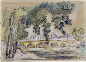 Mosty přes Seinu od Paul Signac