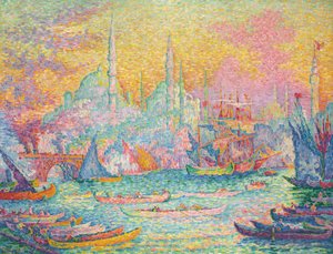 Zlatý roh, Konstantinopol, 1907. od Paul Signac