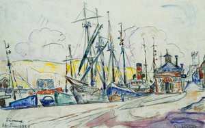 Přístav ve Fecamp; Le Port a Fecamp, 1930 od Paul Signac