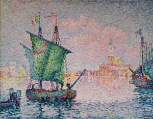 Benátky - Růžový oblak od Paul Signac