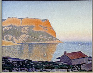Pohled na zátoku černého rybízu, Cap Canaille Obraz od Paula Signaca (1863-1935) 1889 Soukromá sbírka - Pohled na záliv Cassis, Cap Canaille. Obraz Paula Signaca (1863-1935) od Paul Signac