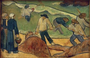 Krajina s rybáři řasy od Paul Sérusier