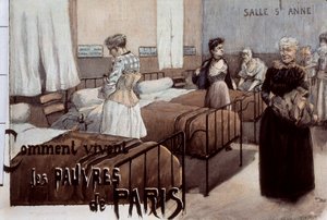 Chudí z Paříže, začátek 20. století (kresba) od Paul Thiriat