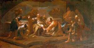 Mytí nohou Paul Troger (1698-1762)