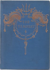 Návrh přední obálky, ilustrace z The Tempest, 1908 od Paul Vincent Woodroffe