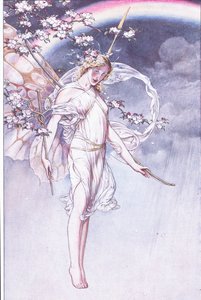 Královna oblohy, jejíž vodnatý oblouk a nepořádek a já, nechávám tyto, ilustrace z Bouře, 1908