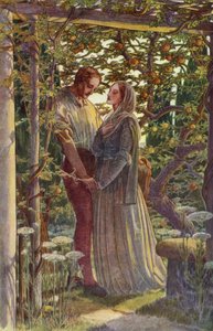 Bouře od Williama Shakespeara, dějství III, scéna 2 (barevné lito)