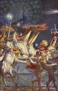 Bouře od Williama Shakespeara, dějství III, scéna 3 (barevné lito)