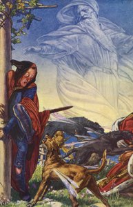 Bouře od Williama Shakespeara, dějství IV, scéna 1 (barevné lito)