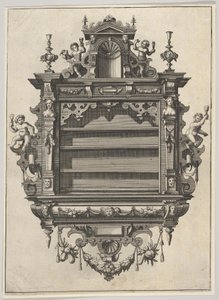 Nástěnná policová jednotka od Verscheyden Schrynwerck ... [Plusieurs Menuiseries ...], 1658.