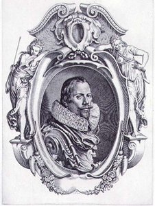 Autoportrét, vyrytý Simonem de Passe (1595-1647) 1622 (rytina) od Paul van (after) Somer