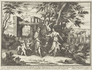 Procris a převlečený Cephalus Mytologické reprezentace v krajině (název série)
